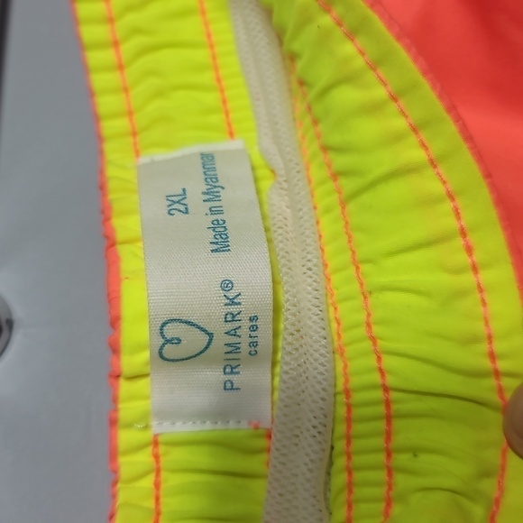 PRIMARK Neon Orange Sherbet Swim Trunks - Picture 3 of 9